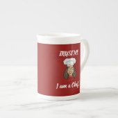 女性シェフ ボーンチャイナマグカップ (正面右)