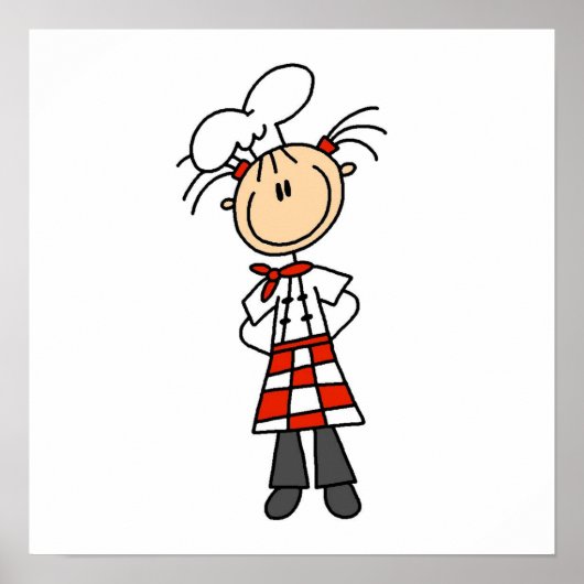 女性シェフ ポスター (正面)