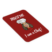 女性シェフ マグネット (右側)