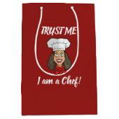 女性シェフ ミディアムペーパーバッグ (正面)