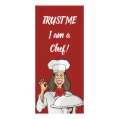 女性シェフ ラックカード (裏面)