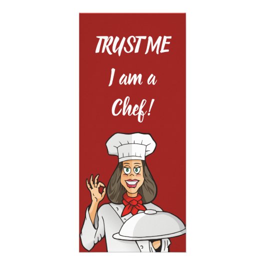 女性シェフ ラックカード (裏面)