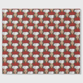 女性シェフ ラッピングペーパー (フラット)