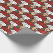 女性シェフ ラッピングペーパー (角)