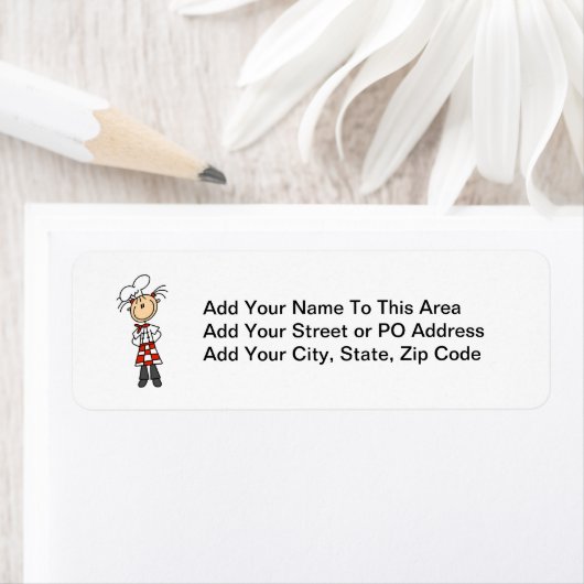 女性シェフ ラベル (インサイチュ)