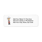 女性シェフ ラベル (正面)