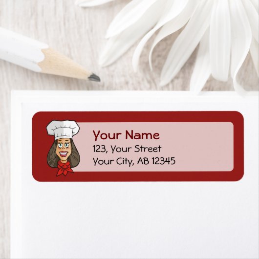 女性シェフ ラベル (インサイチュ)