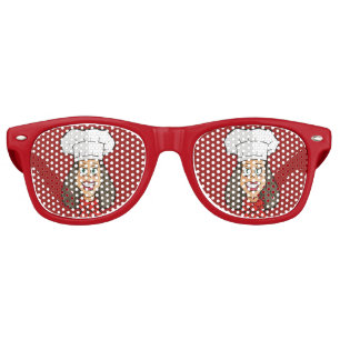 女性シェフ レトロサングラス