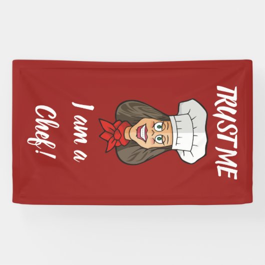 女性シェフ 横断幕 (横)