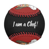 女性シェフ 野球ボール (裏面)