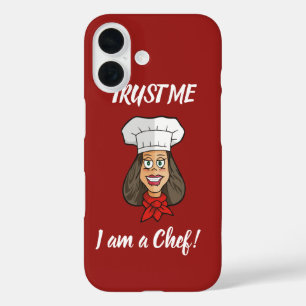 女性シェフ iPhone 16ケース