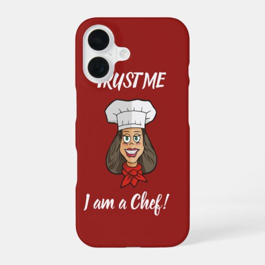 女性シェフ iPhone 16ケース (裏面)