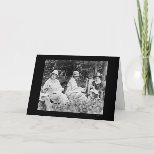 女性シャンペン昼食会1924年 カード (正面)