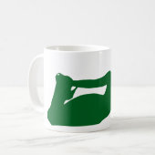 女性シルエットコーヒーマグ コーヒーマグカップ (正面左)