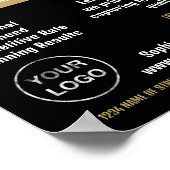 女性シルエット、写真家、写真家 ポスター (角)