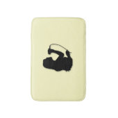 女性シンガーイエロー バスマット (正面縦)