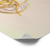 女性ジェスチャースケッチ ポスター (角)