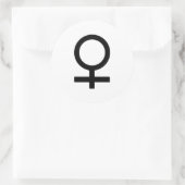 女性ジェンダーシンボル ラウンドシール (バッグ)