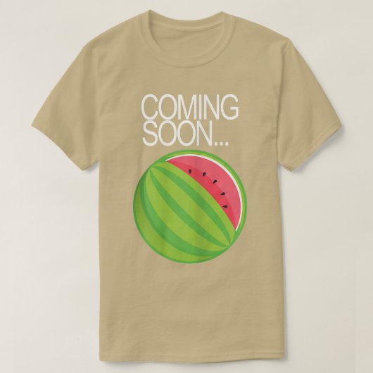 女性ジェンダー明らかに妊娠の発表ベビー Tシャツ (デザイン正面)