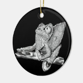 女性ジャクソンのカメレオン セラミックオーナメント (左)