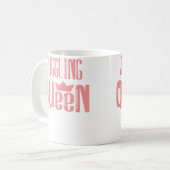 女性ジャグラー・クイーン コーヒーマグカップ (正面左)