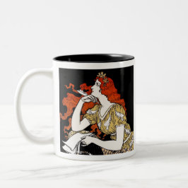 女性ジャーナリスト書ズデスク ツートーンマグカップ