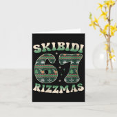 女性スキビディリズマス67 六七 ミーム ダサいクリスマス カード (黄色い花)