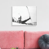 女性スキーヤー2 キャンバスプリント (インサイチュ (リビング))