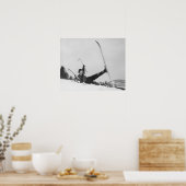 女性スキーヤー2 ポスター (キッチン)