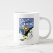 女性スキー-英語とポスターフランスの|過去記事 ジャンボコーヒーマグカップ (右)