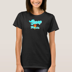 女性スクープそこにPunアイスクリームコーンアイスC Tシャツ