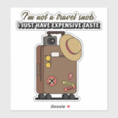 女性スタイリッシュ旅行荷物シール シール (シート)