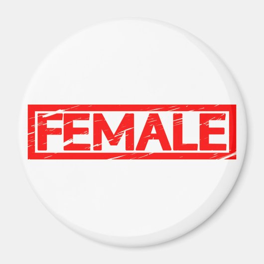 女性スタンプ マグネット (正面)