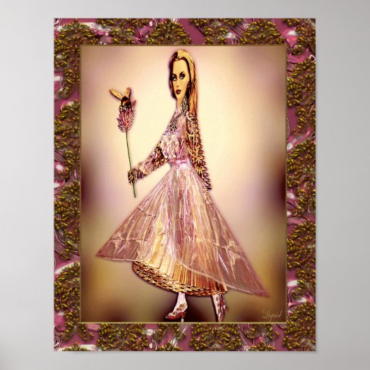 女性スティグマプリント ポスター (正面)