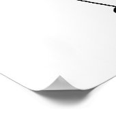 女性スティックフィギュアゴルファー ポスター (角)