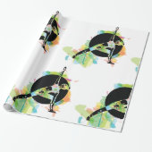 女性ストレッチイラストレーション ラッピングペーパー (アンロールド)