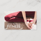 女性ストレッチフィットネス名刺 名刺 (正面)