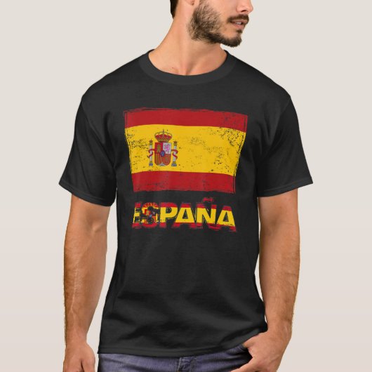 女性スペインの&キッズスペイン国旗のアイディアOutf Tシャツ (正面)