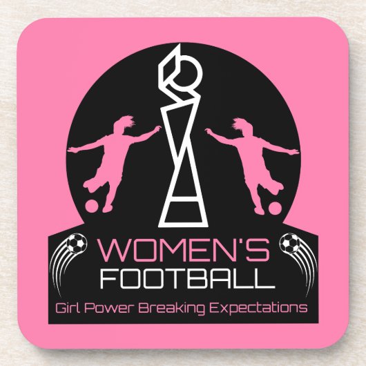 女性スポーツにおけるフェミニズム コースター (正面)