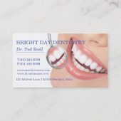 女性スマイル化粧品歯科デンタルケア 名刺 (正面)