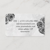 女性スマイル歯のホワイトニングデンタルケア 名刺 (裏面)