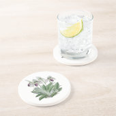 女性スリッパ蘭の砂岩飲み物のコースター コースター (側面)