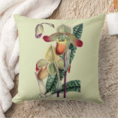 女性スリッパ蘭の青磁の装飾用クッション クッション (ブランケット)