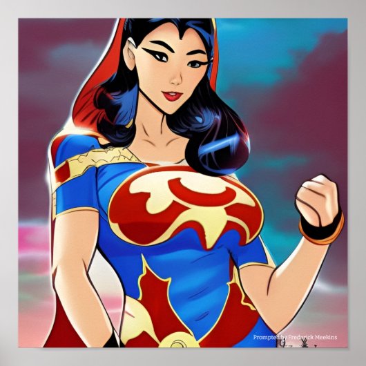 女性スーパーヒーロー ポスター (正面)