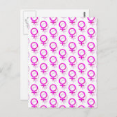 女性セックスシンボル ポストカード (正面/裏面)