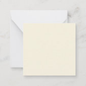 女性ゾンビアールヌーボーと花かわいらし ノートカード (裏面)