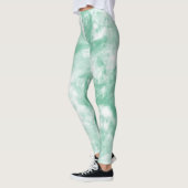 女性タイダイ染料トレーニングヨガジムシームシームハイライズ レギンス (左)