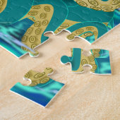 女性タコジグソーパズルギフト絵画ズ ジグソーパズル (側面)