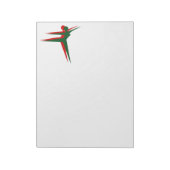 女性ダンサーメモ帳 ノートパッド (回転)