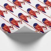 女性ダンサー ラッピングペーパー (角)